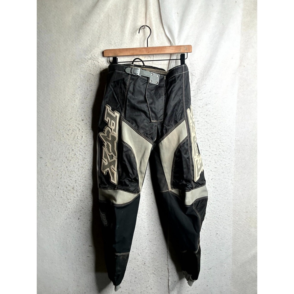 Fox Racing 360 Pants Mens 30 Black Nylon Belted Motocross MX Dirt Bike Riding